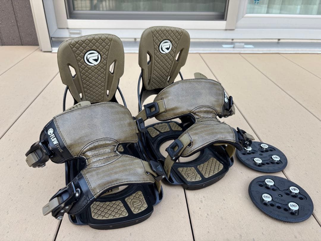スノーボード バインディング flow five fusion Mサイズ 美品