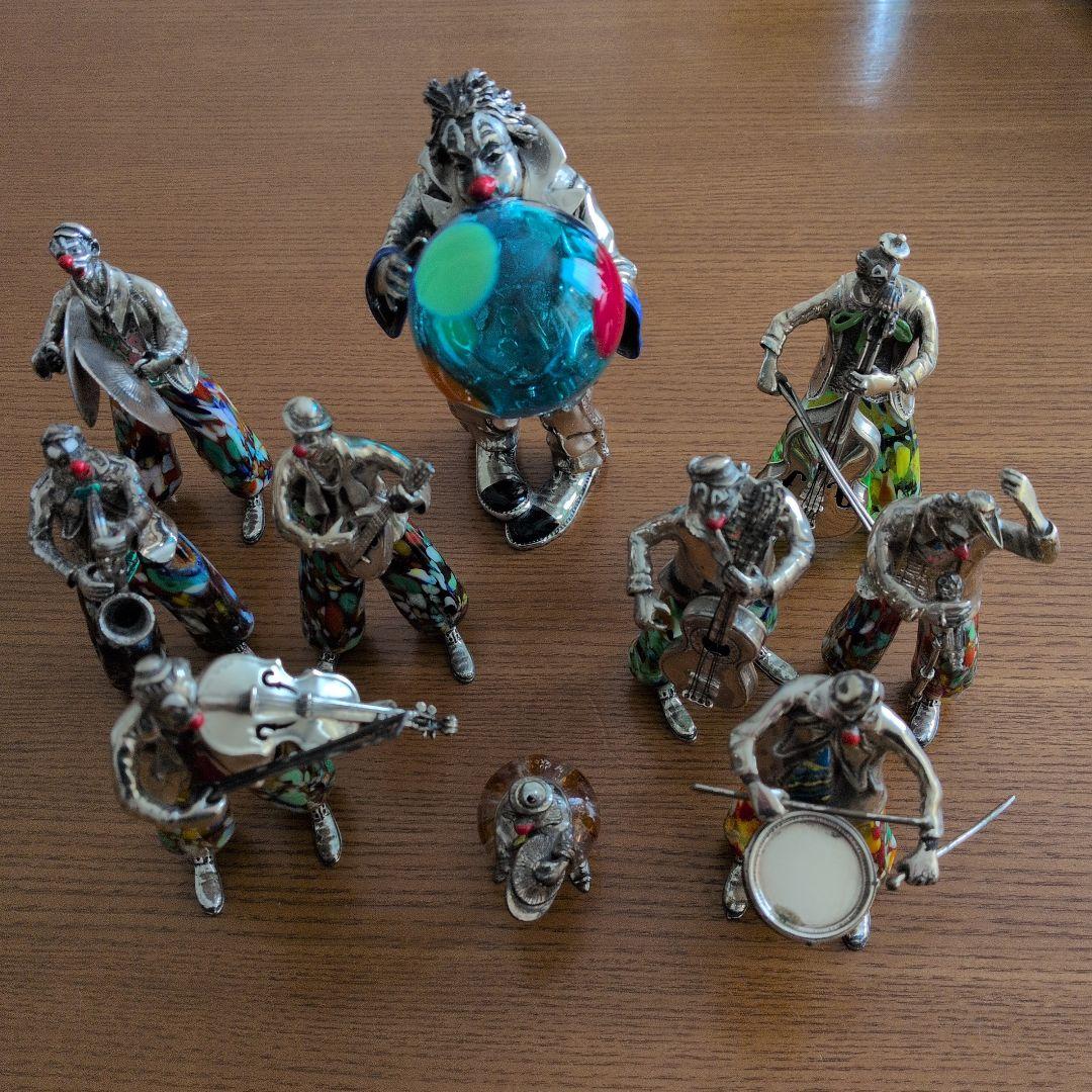 MURANO ムラノガラス ANGINI作 アンティーク人形セット