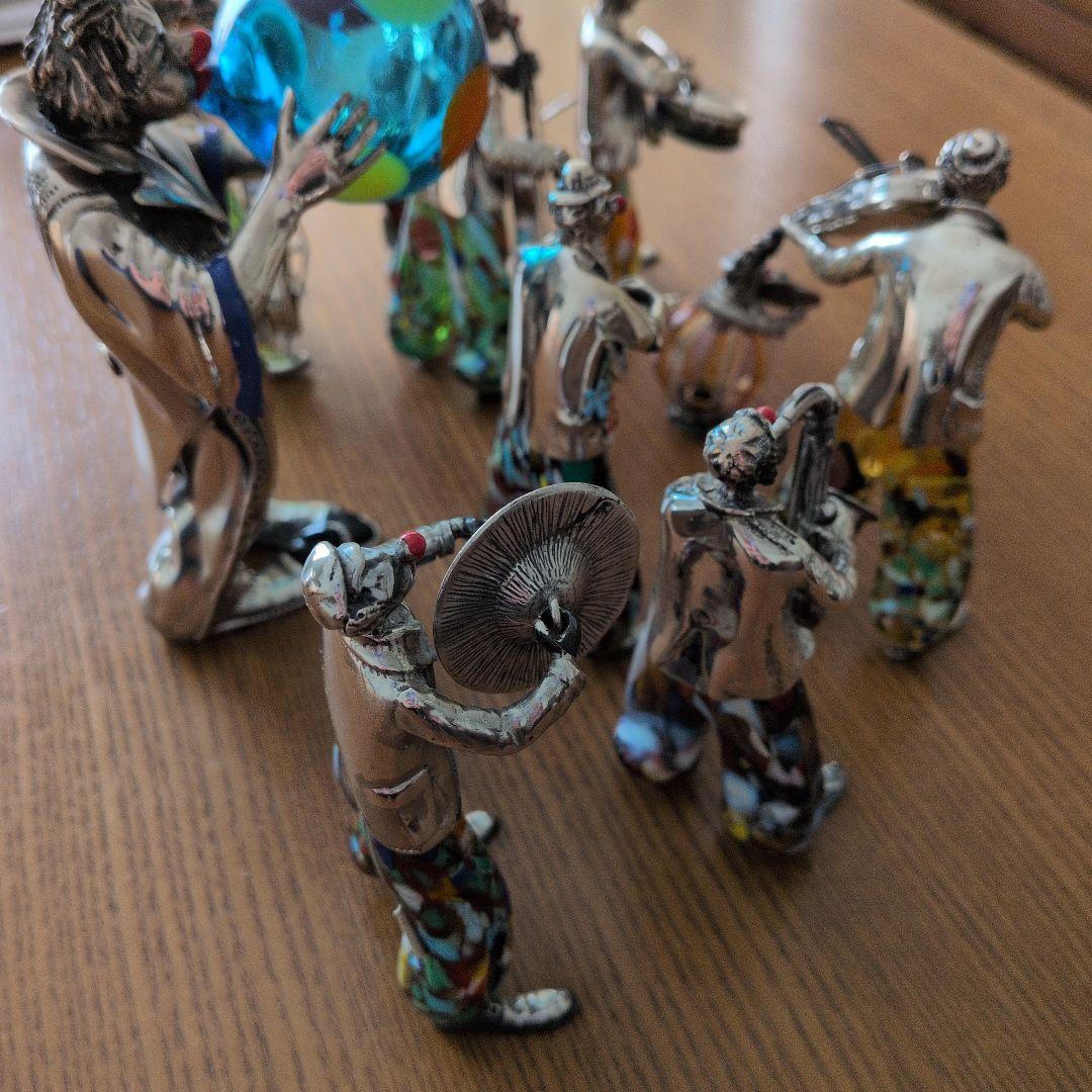 MURANO ムラノガラス ANGINI作 アンティーク人形セット