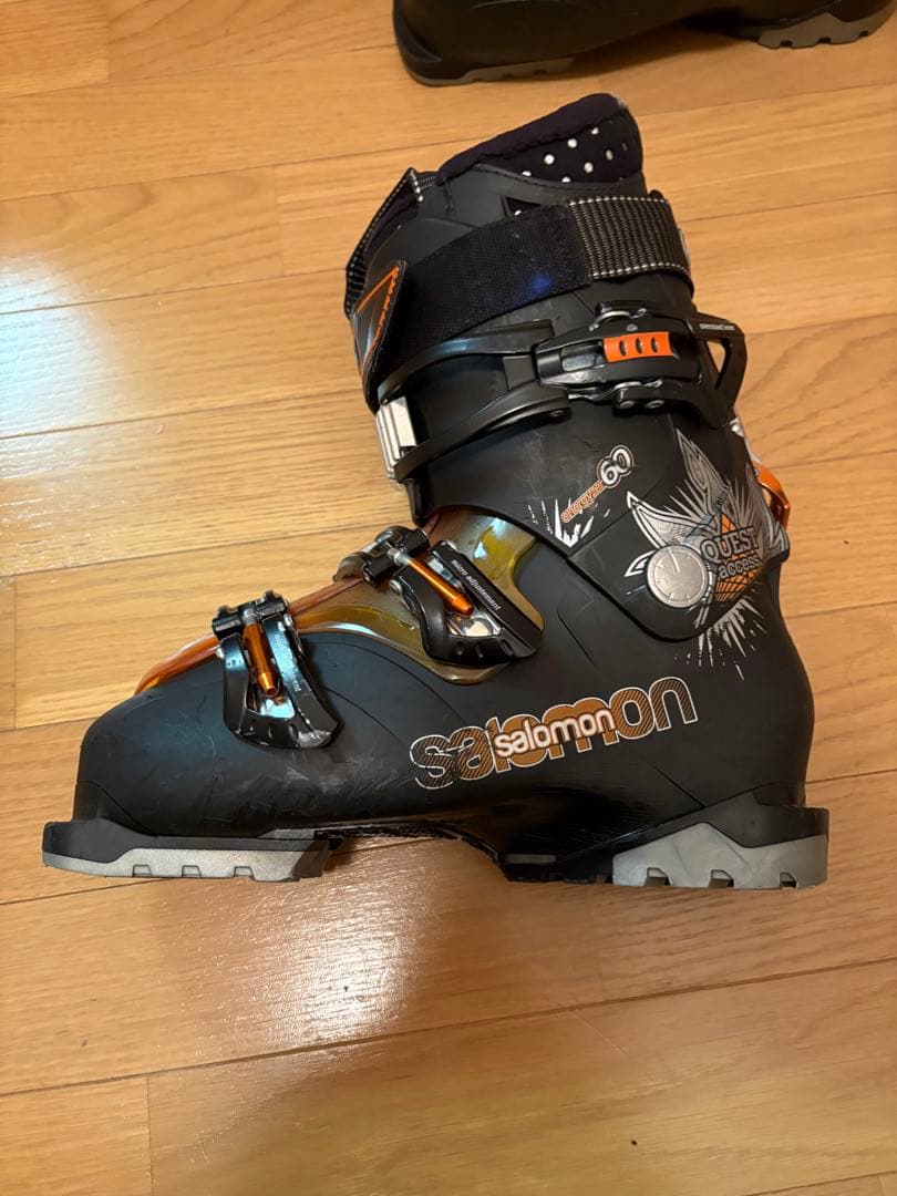 スキー用ブーツ ブラック/オレンジ