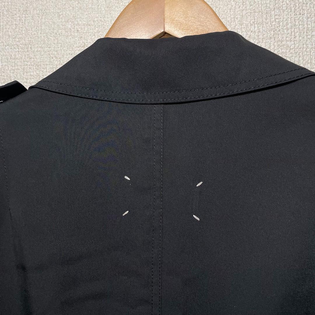 Maison Margiela　マルジェラ コート　黒　48サイズ　足袋バッグ