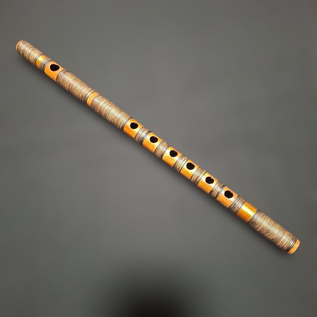 篠笛 古典調 7本調子 6穴 藤総巻き 拭漆仕上げ 超鐵仕様 - メルカリ