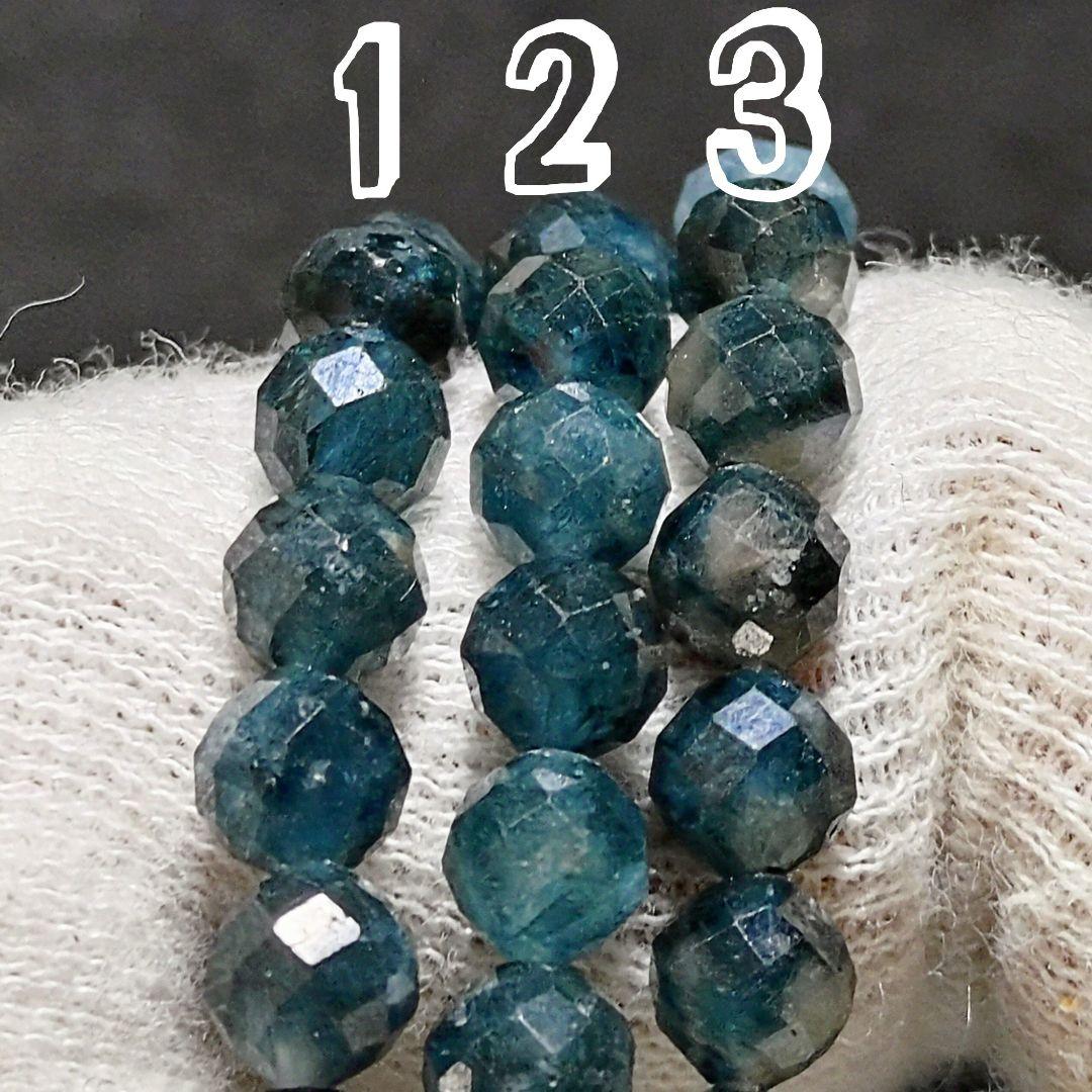 ☆インディゴライトトルマリン カット 5ミリブレス①(珍品 SA) - メルカリ