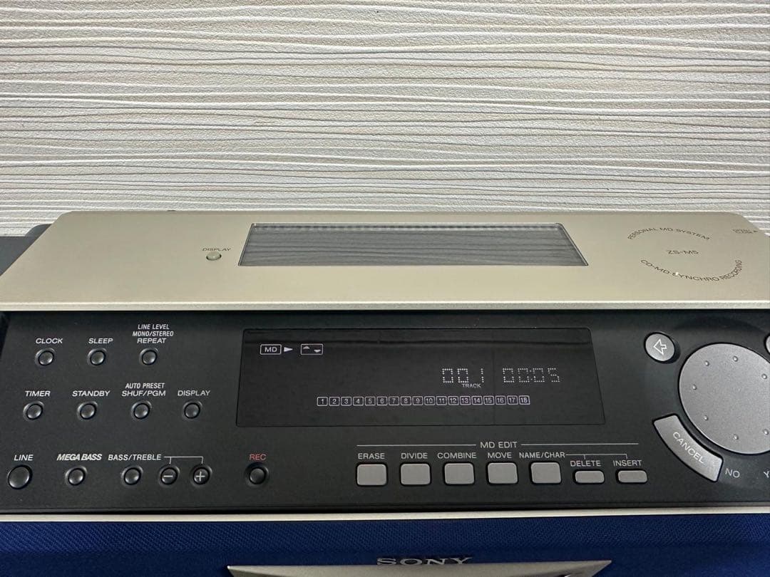 美品SONY ZS-M5長期保管品 メンテ済 動作良好♪名機 高音質CD/MD