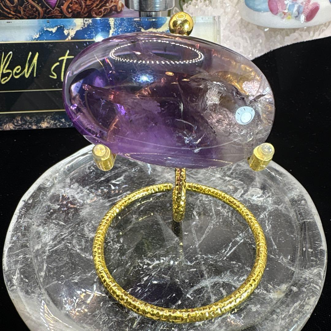 最高品質 ファントムアメジスト♡パーム♡ロマネサイト共生♡爆虹♡No