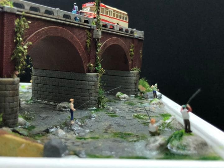 煉瓦橋のある風景 ジオラマ
