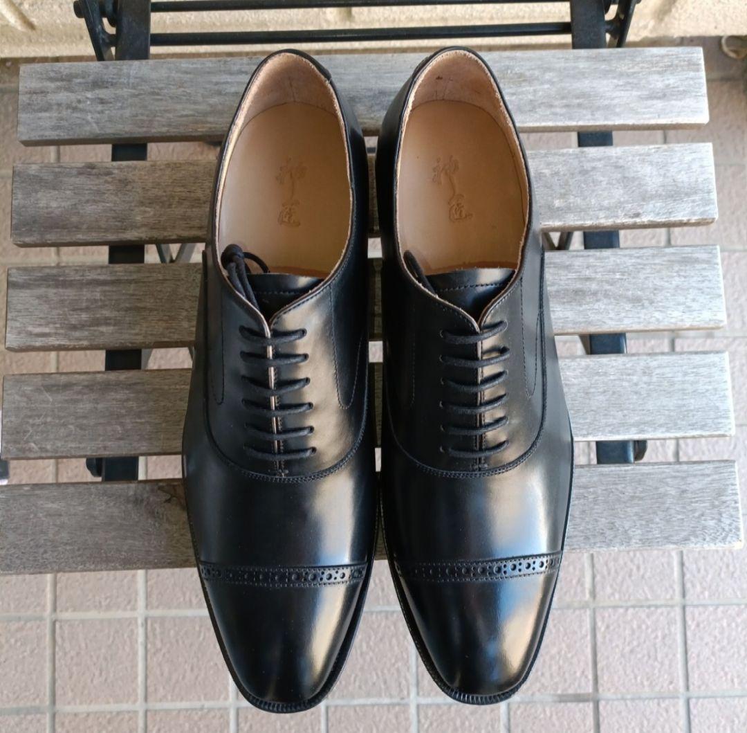 未使用 神匠 セミブローグ アノネイ ブローグ ブラック UK8 26 - メルカリ