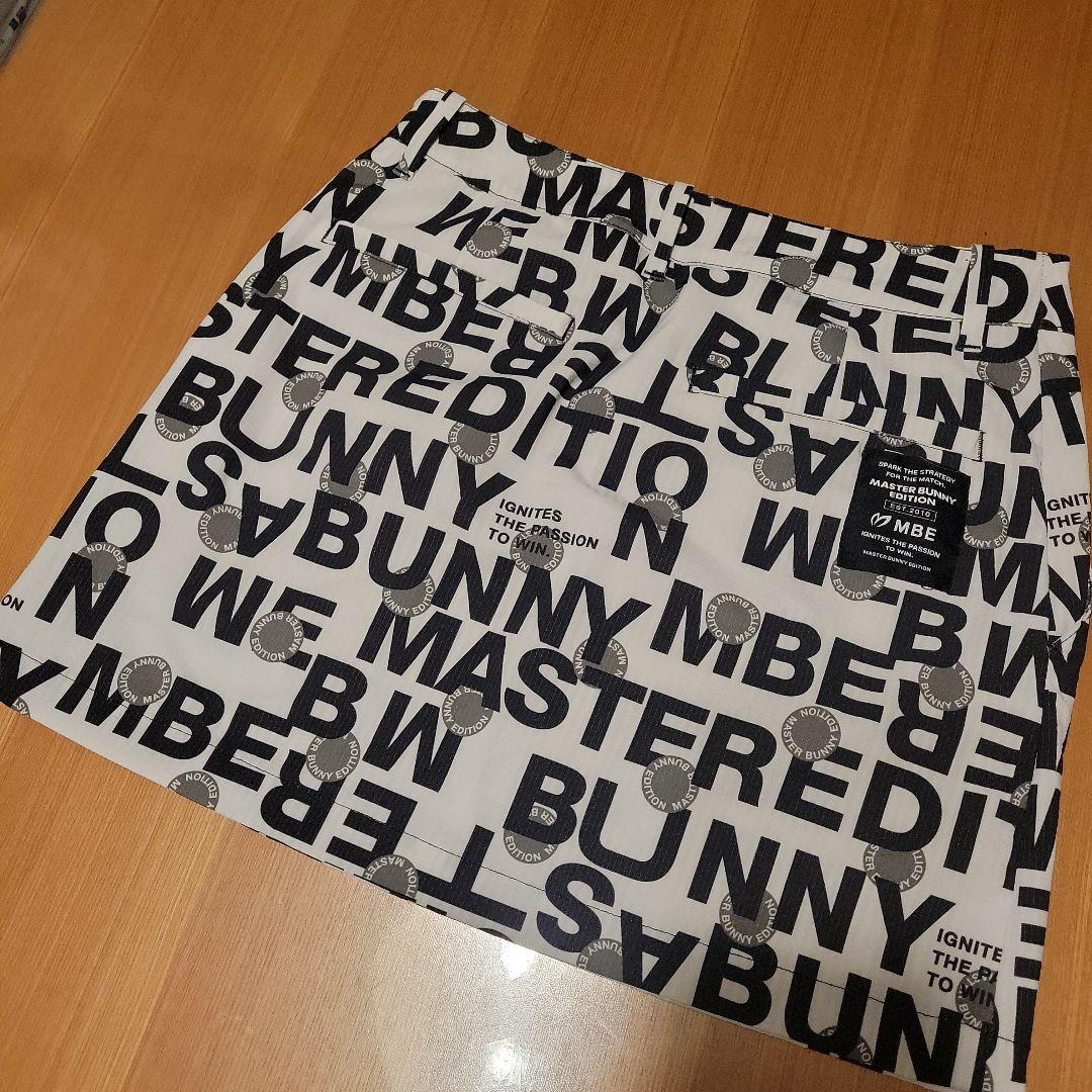お洒落❤24年モデル‼️MASTER BUNNY 総ロゴ柄ストレッチスカート☆