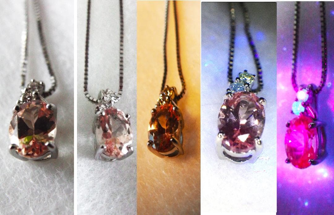 カロママさま専用：ドラゴンガーネット 0.5ct + ダイヤモンド ペンダント