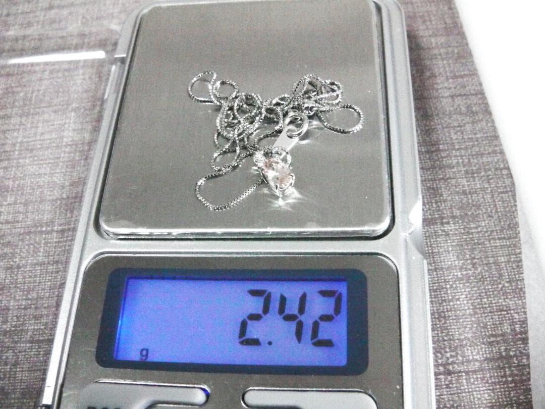 カロママさま専用：ドラゴンガーネット 0.5ct + ダイヤモンド ペンダント