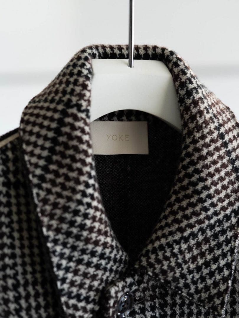 yoke 18aw 復刻　ニットコートgunclub check coat