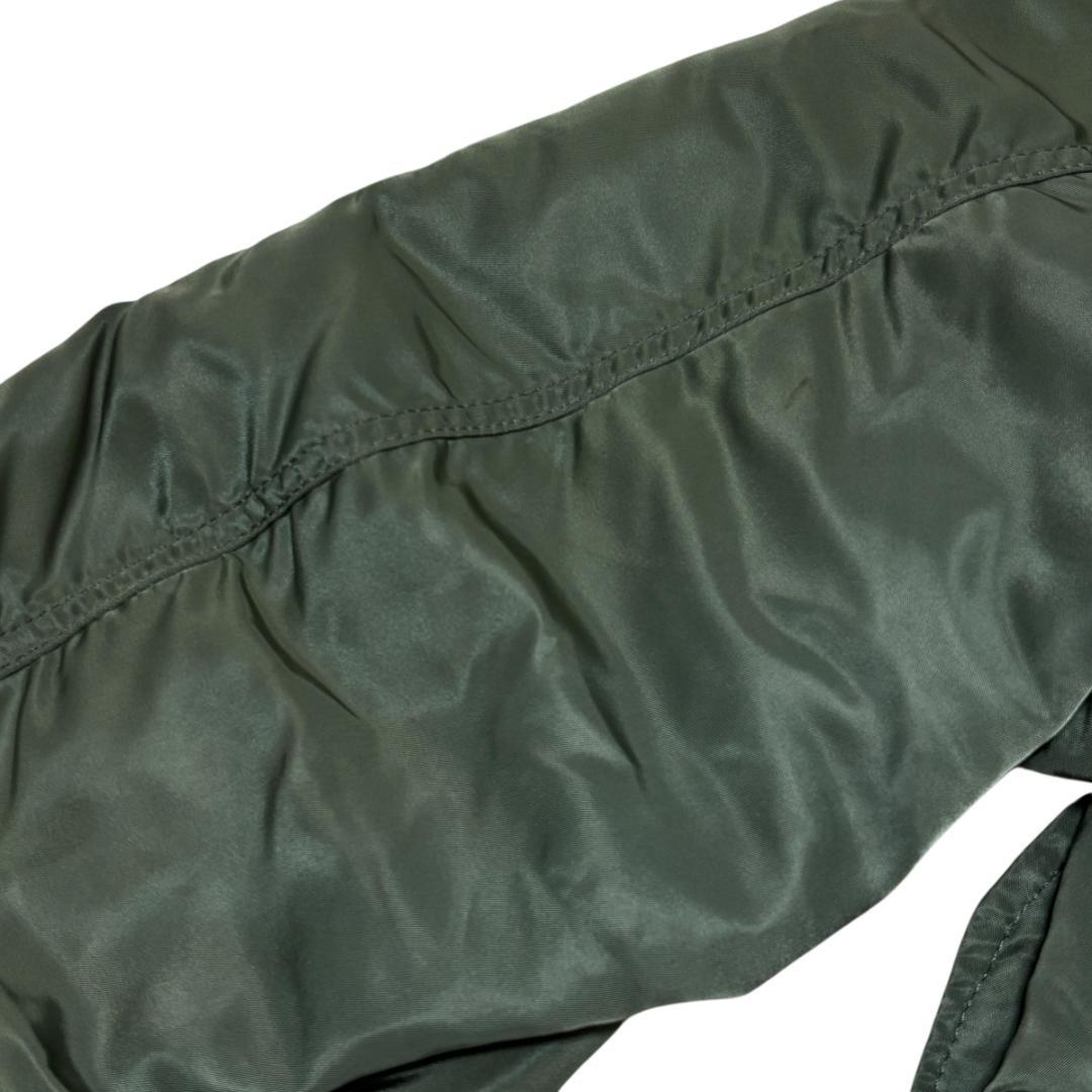 90s USA製 ALPHA MA-1 グランドクルー カーキ オリーブ