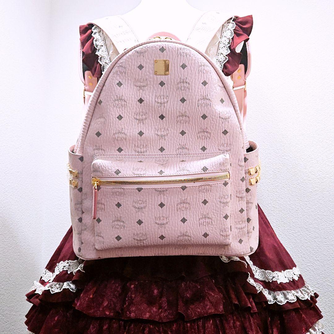 激レア 廃盤 大人気 MCM リュック パウダーピンク バックパック 地雷