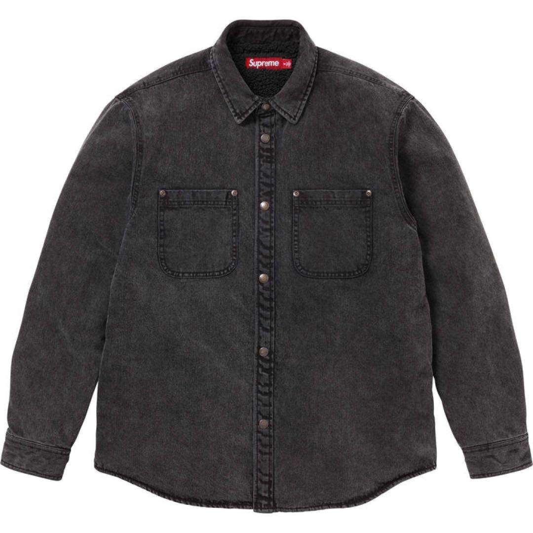 ジャケット・アウター Supreme Shearling Lined Denim Work Shirt