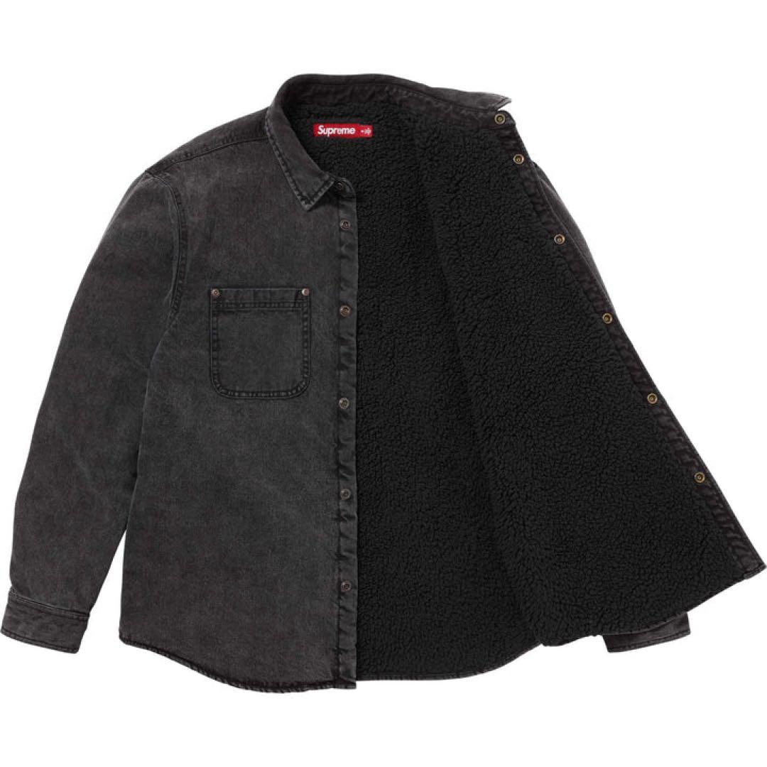 ジャケット・アウター Supreme Shearling Lined Denim Work Shirt