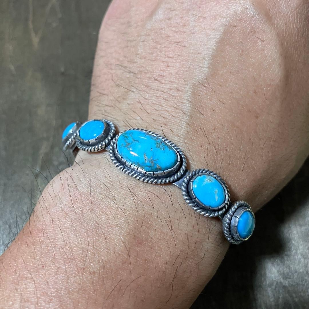 ttt様 オーダー品 モレンシ ナチュラル ターコイズ シルバー バングル