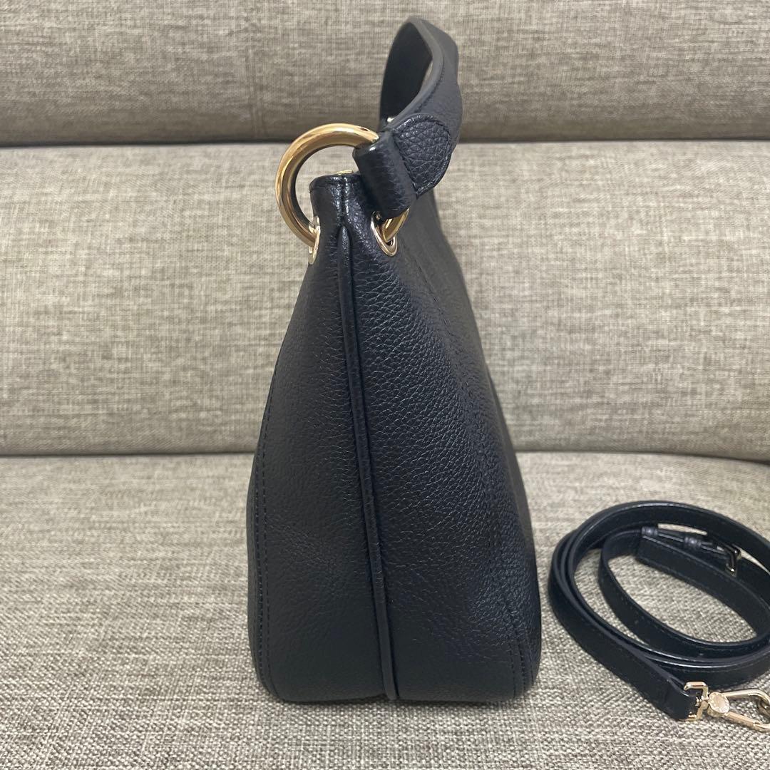 FURLA フルラ 2way ホーボー シエナ シボ革 ブラック - メルカリ