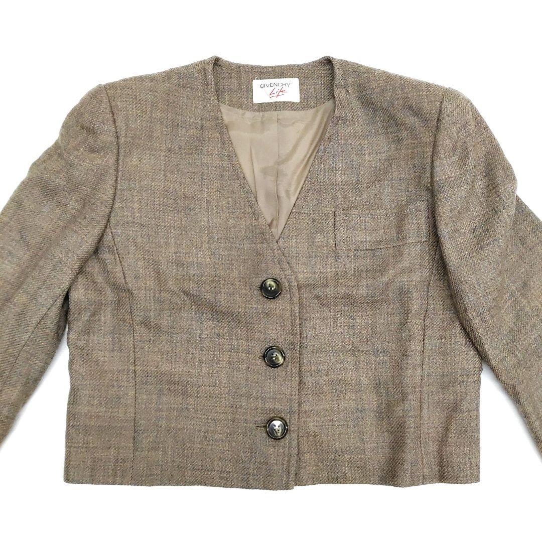 GIVENCHY Life ノーカラーウールジャケットセット 冬 9号 8346