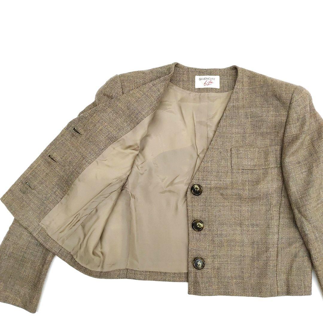 GIVENCHY Life ノーカラーウールジャケットセット 冬 9号 8346