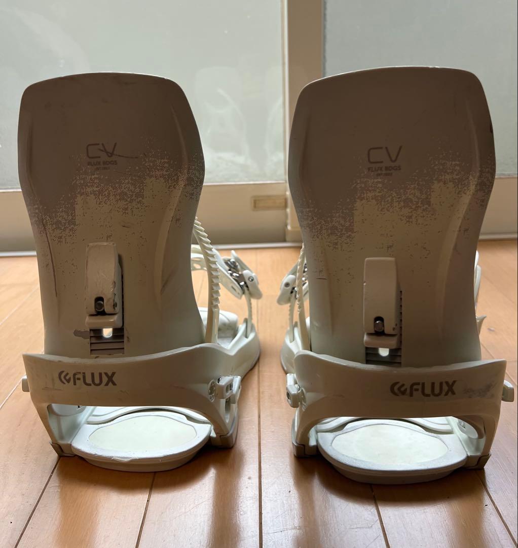 FLUX CV ホワイト スノーボード ビンディング　M size
