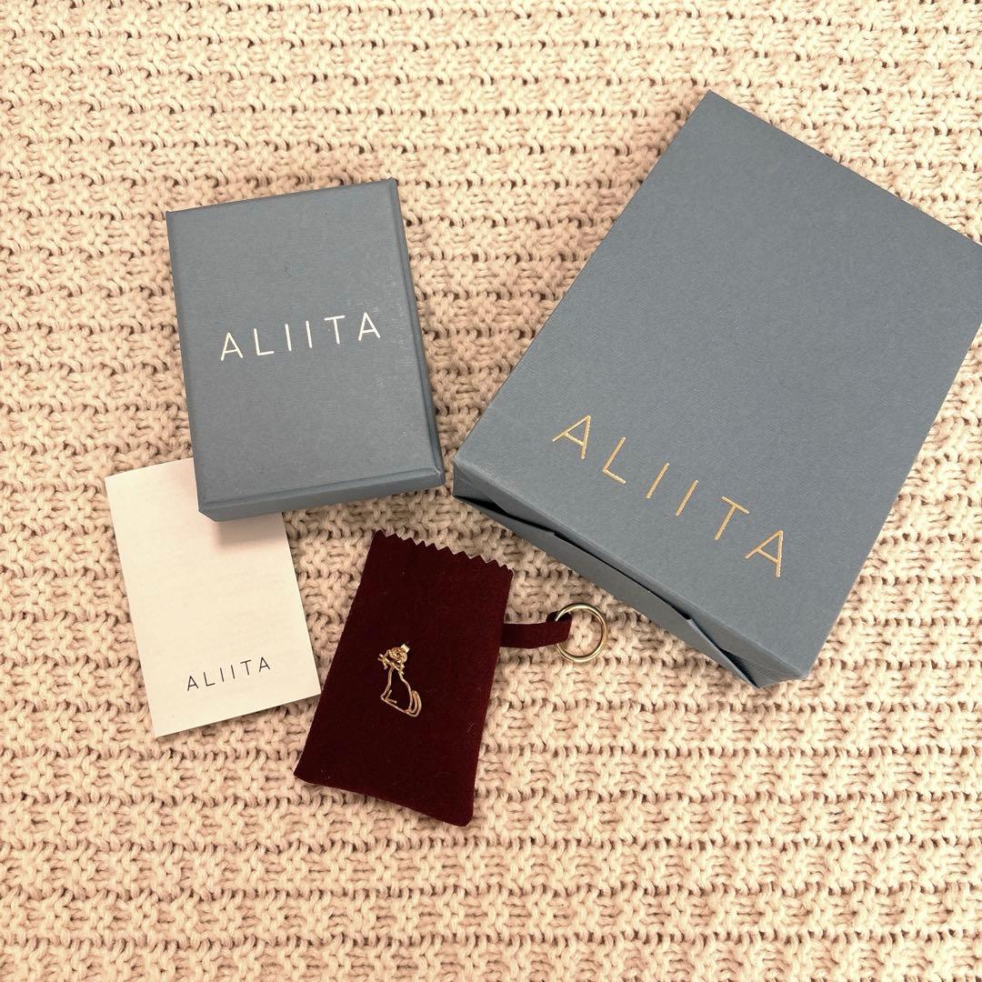 【美品】ALIITA MIAU ピアス シングル 猫 ゴールド 片耳用