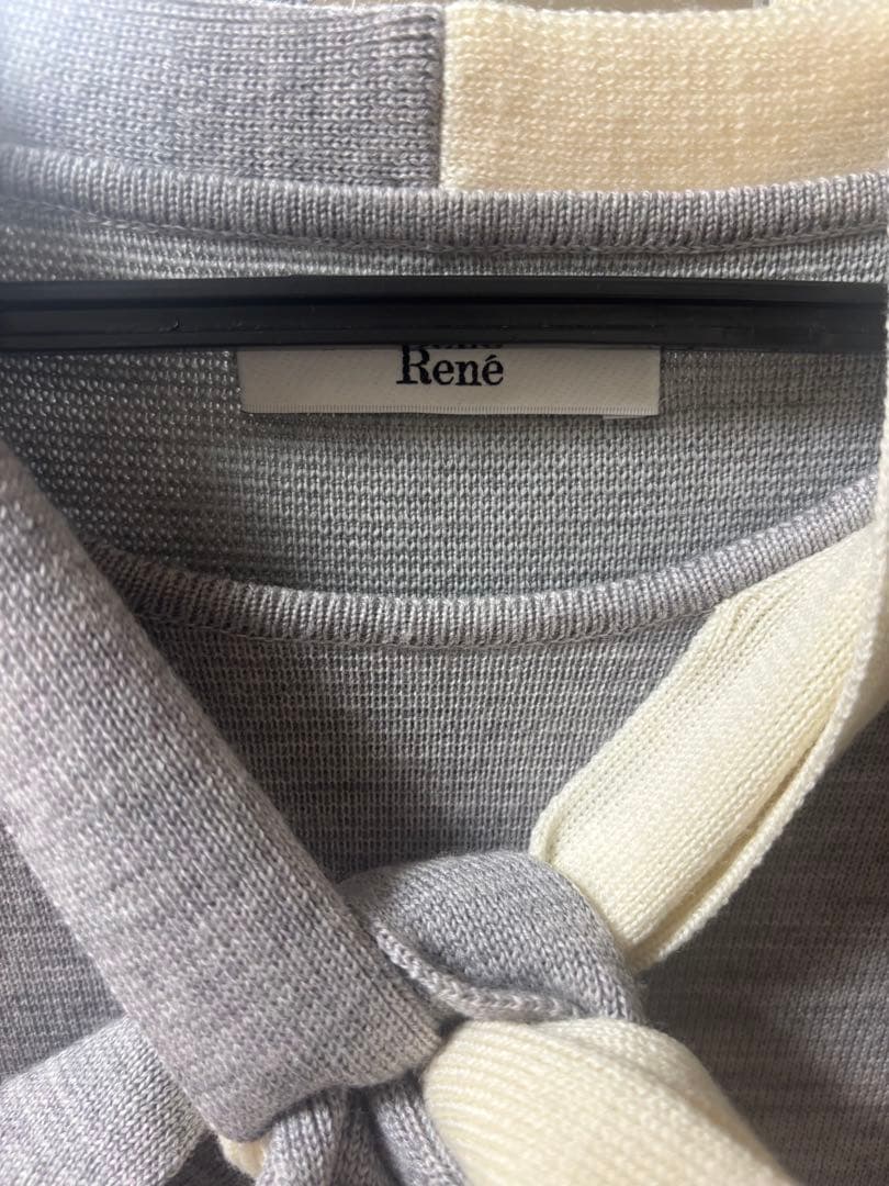 Rene ルネニットワンピース　グレー　34サイズ