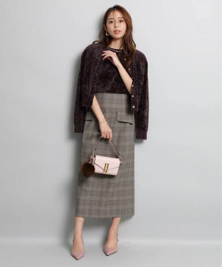 【新品未使用品・タグ付き】ジャスグリッティ　パターンタイトスカート