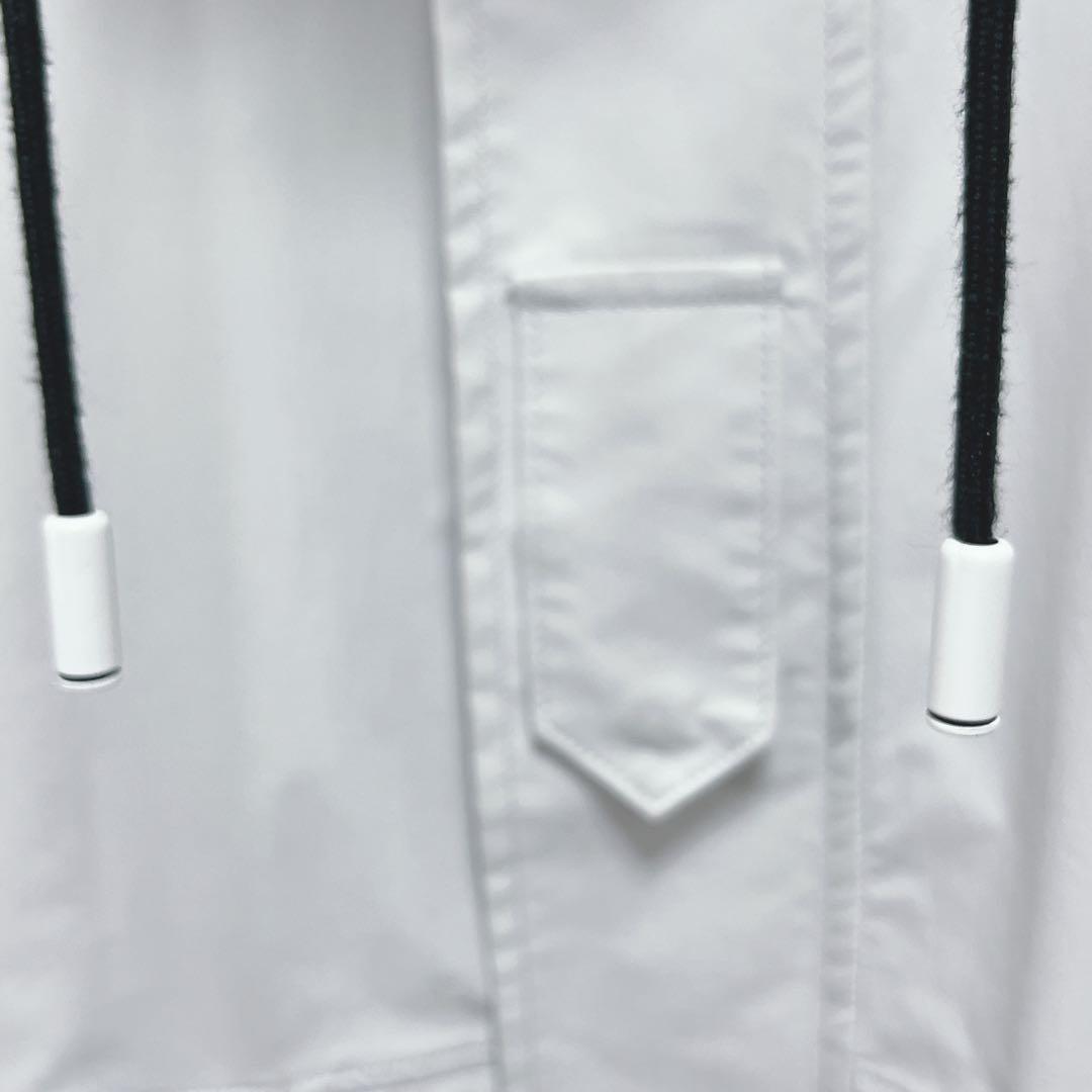 『ザ・リラクス』フーディーコート/ホワイトグレー/ダブルジップ/フード脱着/36