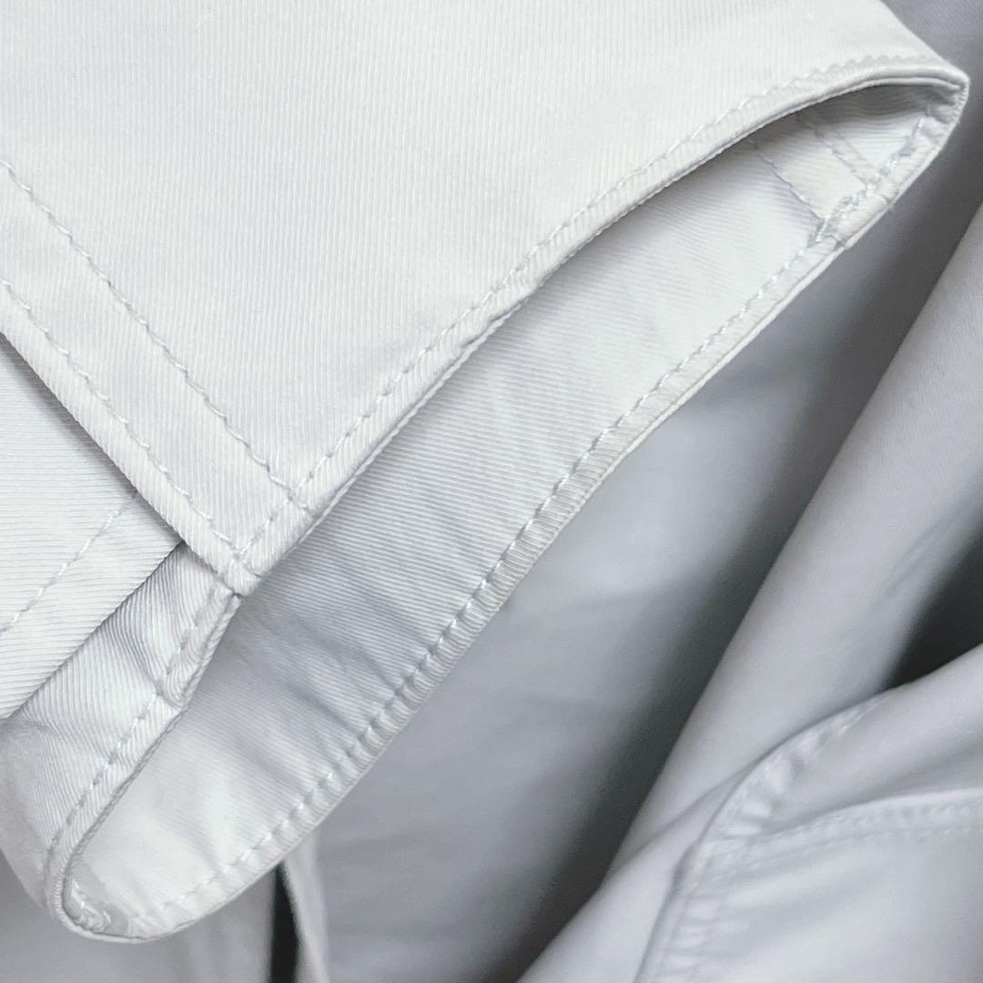 『ザ・リラクス』フーディーコート/ホワイトグレー/ダブルジップ/フード脱着/36