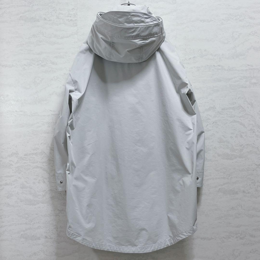 『ザ・リラクス』フーディーコート/ホワイトグレー/ダブルジップ/フード脱着/36