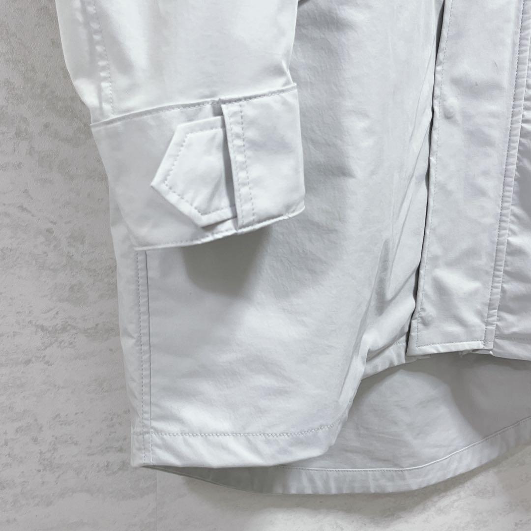 『ザ・リラクス』フーディーコート/ホワイトグレー/ダブルジップ/フード脱着/36