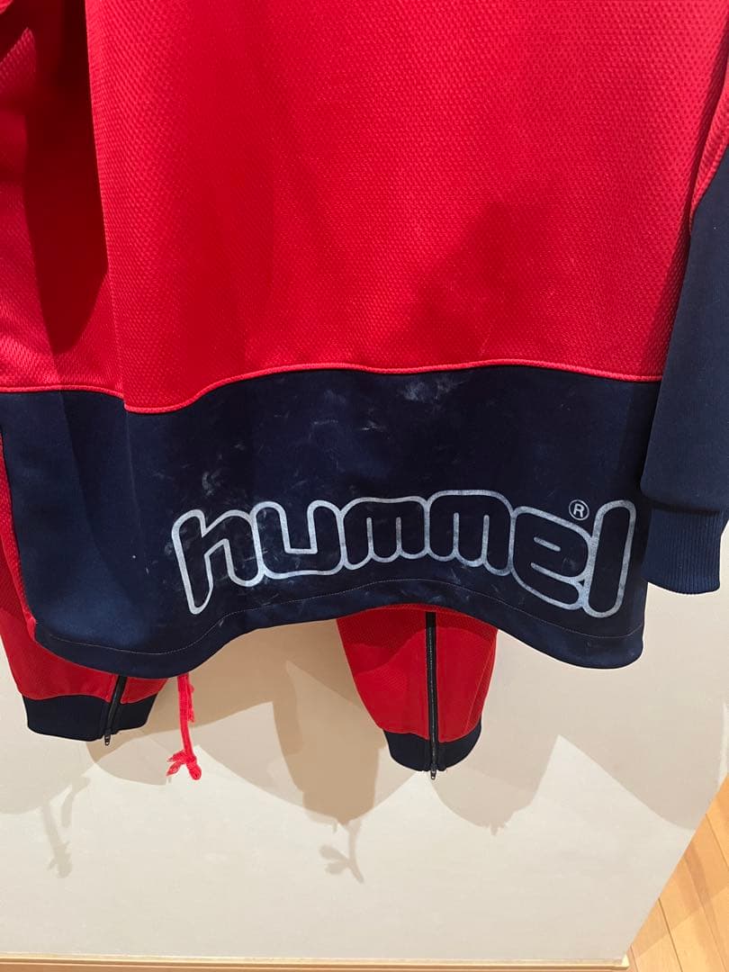 hummel デンマーク代表　ジャケット　ジャージ ー90s セットアップ