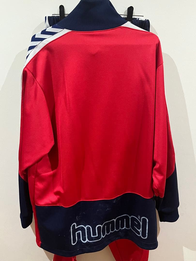 hummel デンマーク代表　ジャケット　ジャージ ー90s セットアップ