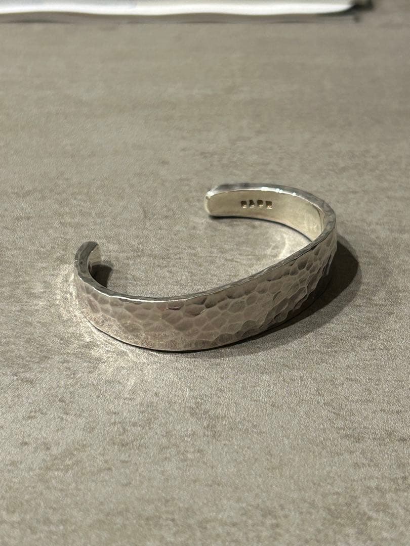 市松　笹型バングル　ハンマー打ち