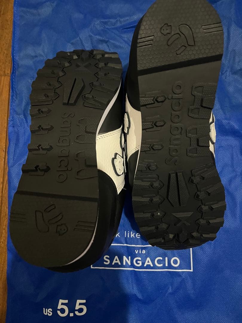 SANGACIO ホワイト/ブラック スニーカー