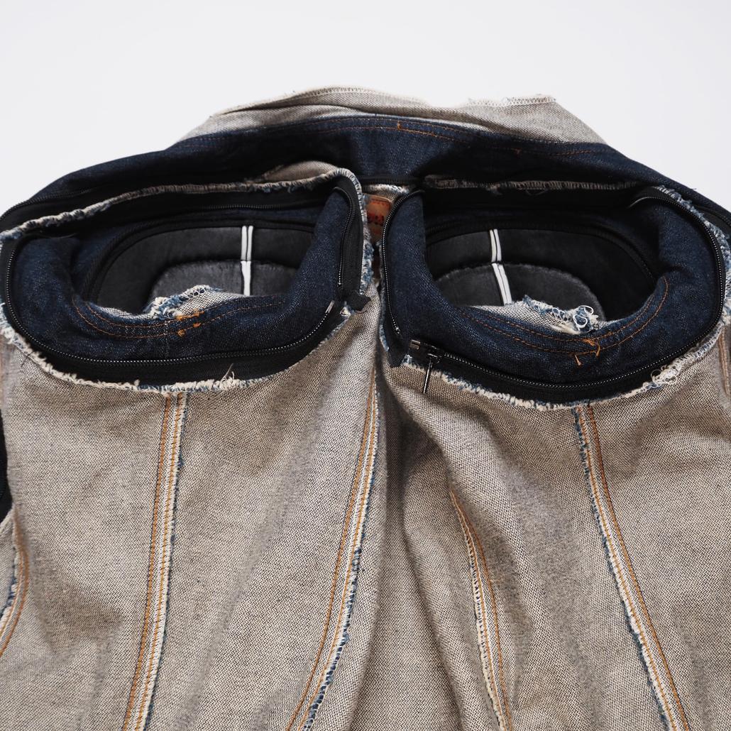 廃盤希少 美品 KADOYA デニムバトルジャケット アーマー MAD MAX