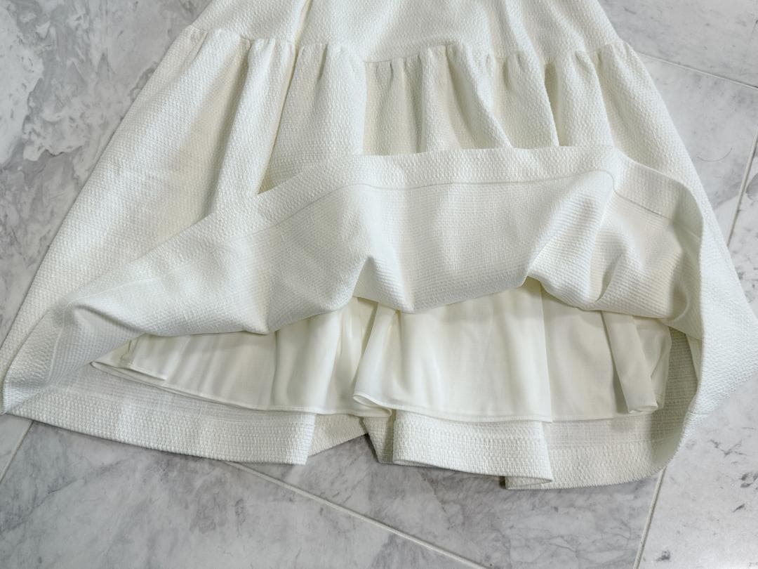 未使用★FOXEY/フォクシー デイジーリン コクーンスリーブドレス 42 半袖