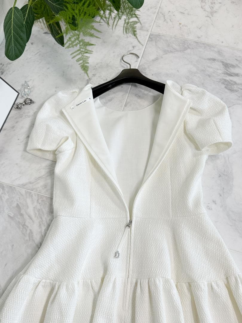 未使用★FOXEY/フォクシー デイジーリン コクーンスリーブドレス 42 半袖