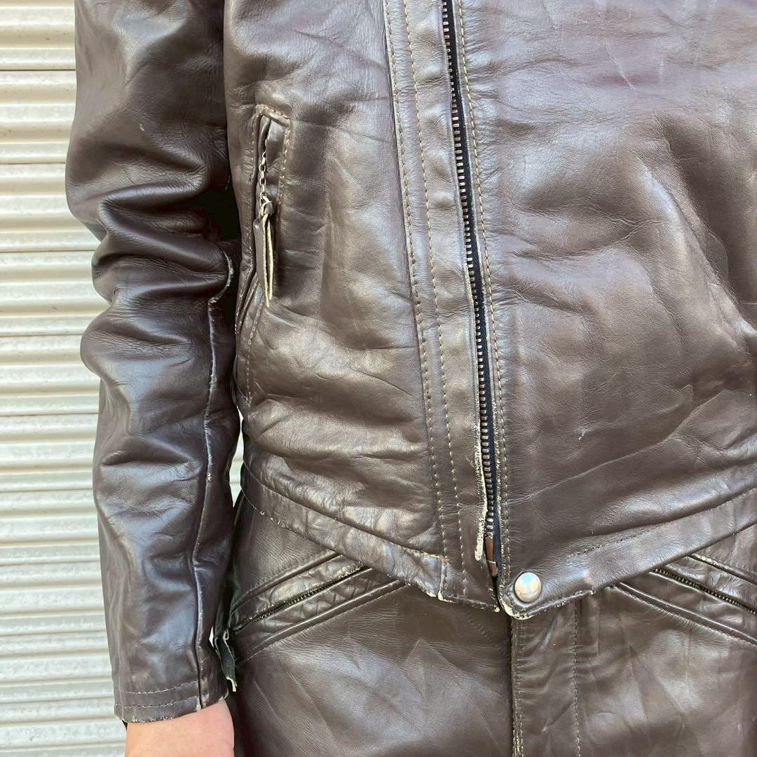 極上 60s ラングリッツレザー ライダース キャスケード ライダース