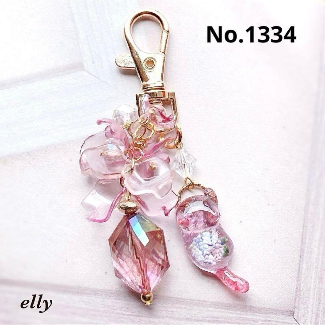 【ゆきゆっきー❄様】1284.琉球ガラス　ジャスミン　ジャンピング猫　レジン