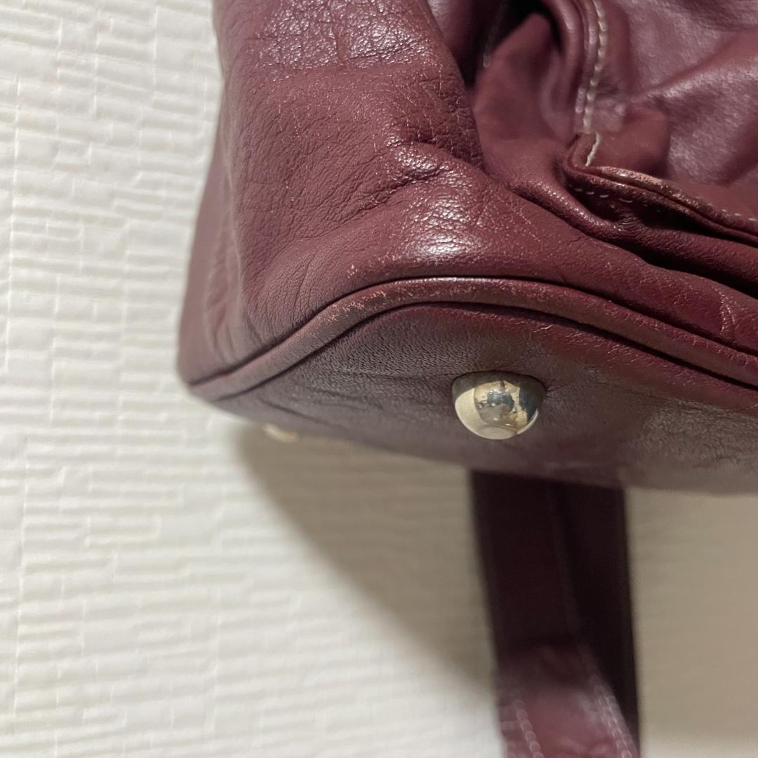 希少 ジャンポールゴルチエ 巾着 3WAY バッグ ボルドー アーカイブ