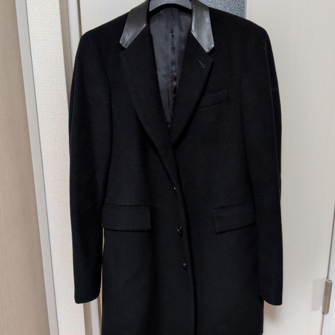 ポールスミス チェスターコート レザー襟 超 安い