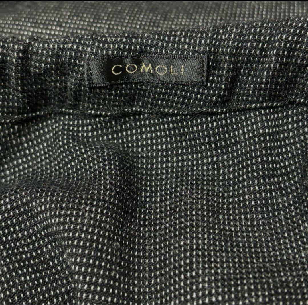 【美品】COMOLI ウールシルクダブルチェスターコート