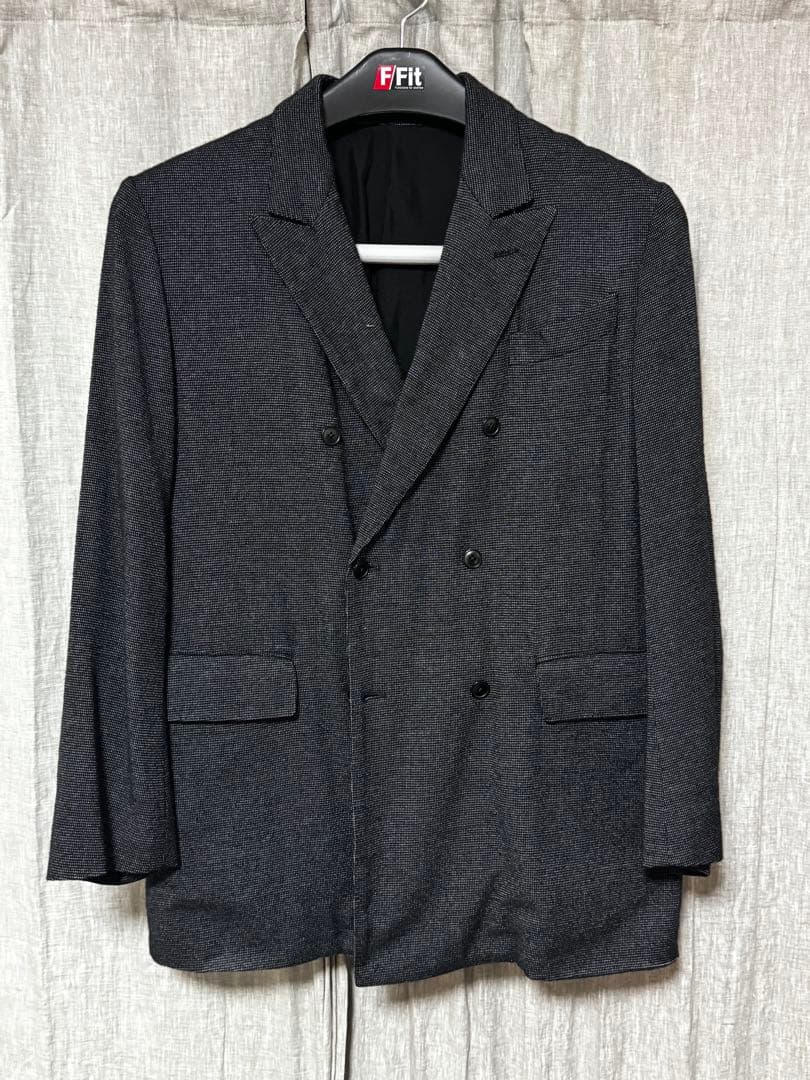 【美品】COMOLI ウールシルクダブルチェスターコート