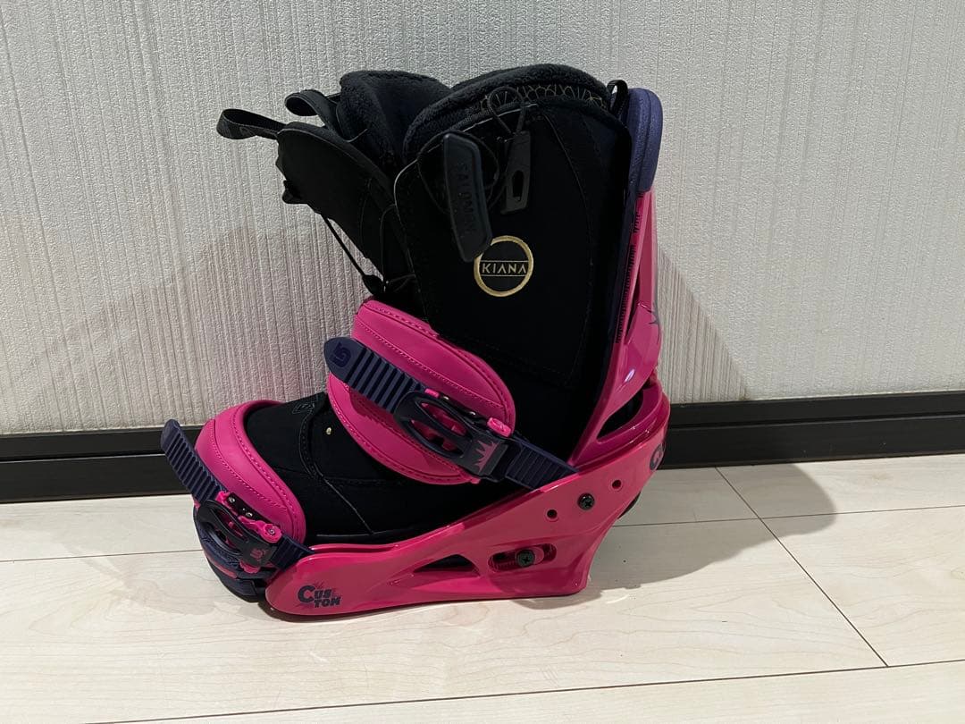 BURTON CUSTOM バインディング ビンディング ピンク L