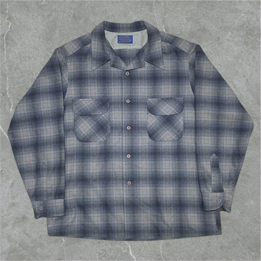 幻級 70S PENDLETON オンブレ シャドー ボードシャツ ペンドルトン
