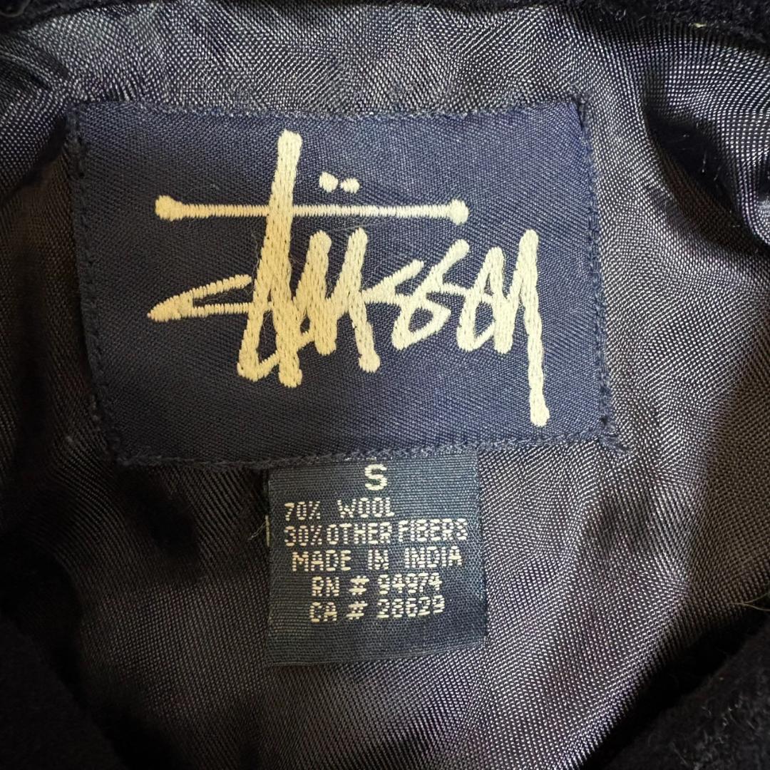STUSSY CPOジャケット Sサイズ ウール 90s ネイビー