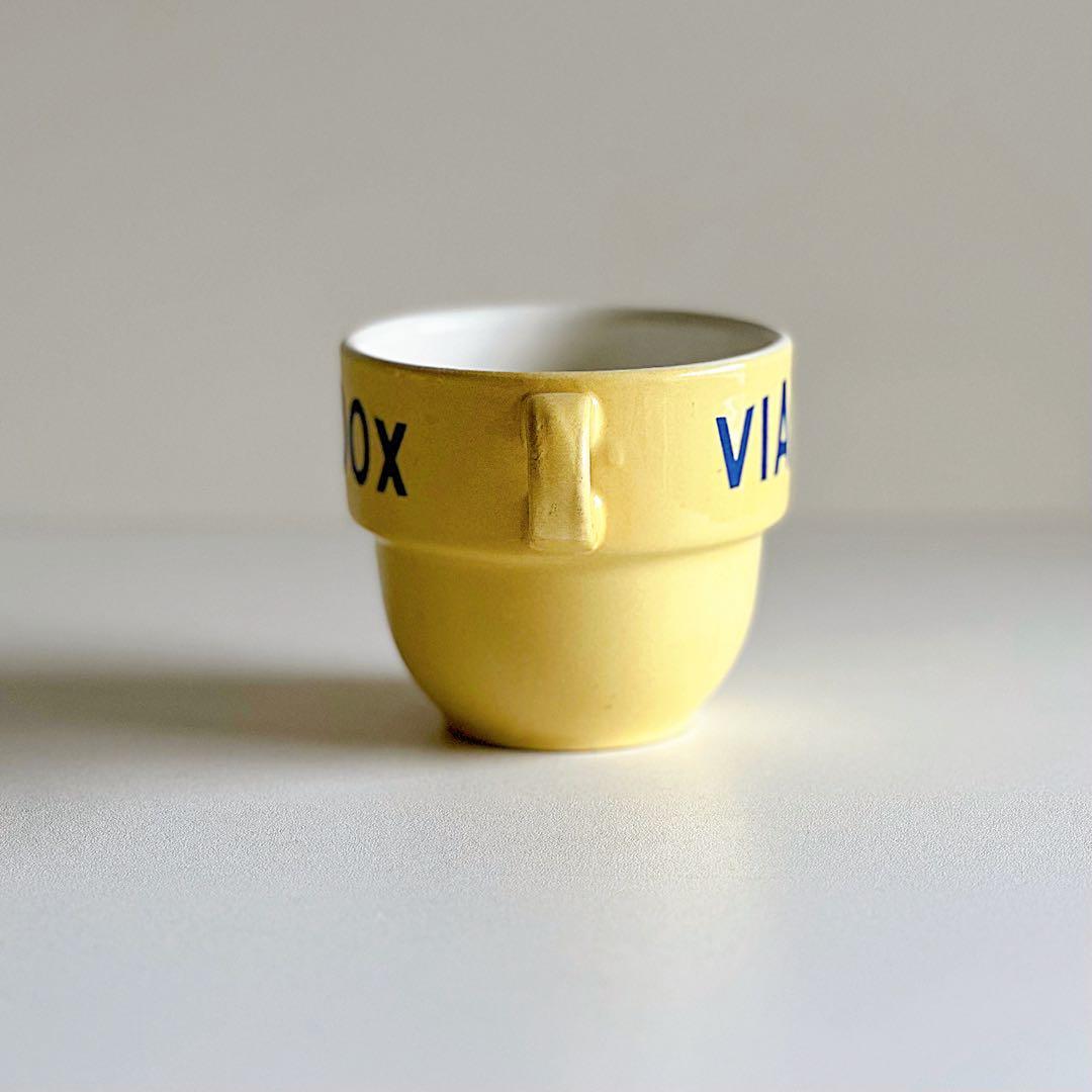 フランス ヴィンテージ VIANDOX スタッキング マグカップ ２つセット