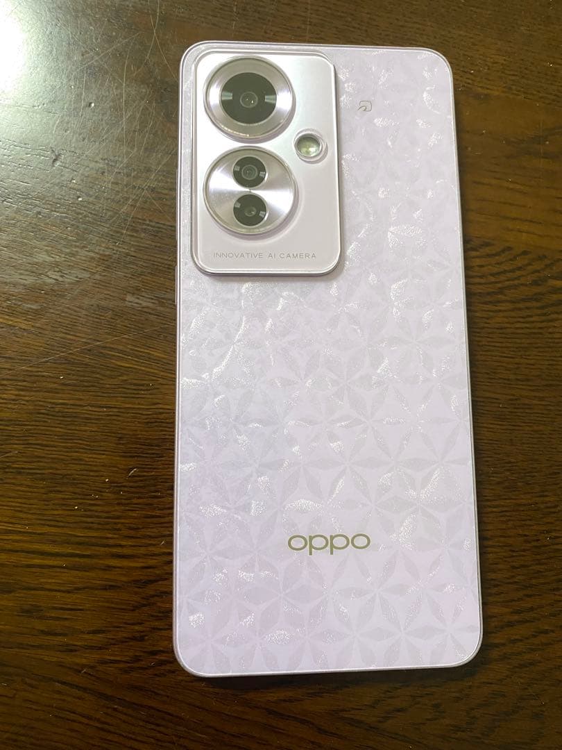 【使用短め美品】OPPO Reno11 A コーラルパープル +充電ケーブル