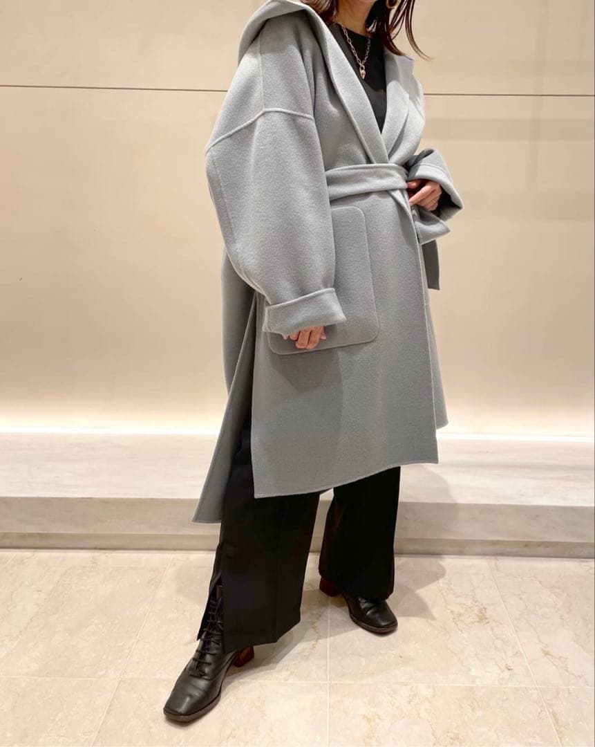 ガリャルダガランテ⭐️カシミヤポンチョコートサックブルー